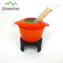 ferro fundido de esmalte l fondue